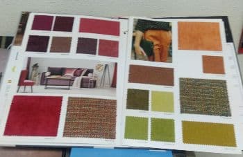 muestrario de telas para tapizar sillas en Palma